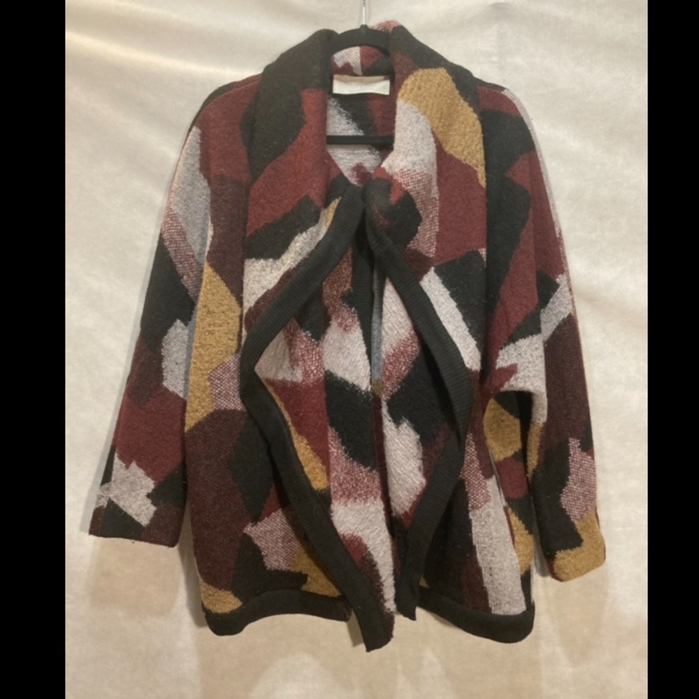 Thakoon Addition Wool Patchwork Abstract Jacket - image 2